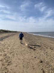 On the beach! Somewhere south of Hunstanton.